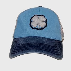 Black Clover Brand Blue Trucker Hat